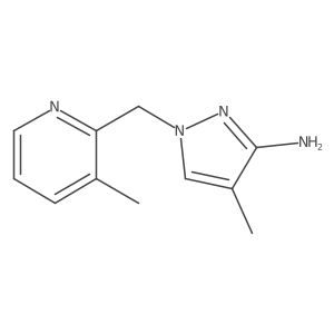 4-methyl-1-[(3-methylpyridin-2-yl)methyl]-1H-pyrazol-3-amine Structure