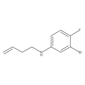 3-Bromo-N-(but-3-en-1-yl)-4-fluoroaniline结构式