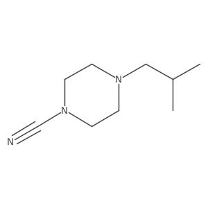 4-(2-Methylpropyl)piperazine-1-carbonitrile结构式