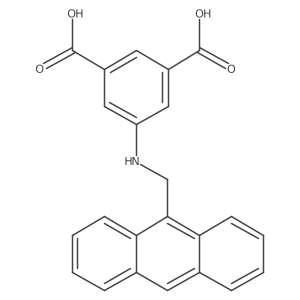 5-(Anthracen-9-ylmethylamino)benzene-1,3-dicarboxylic acid Structure