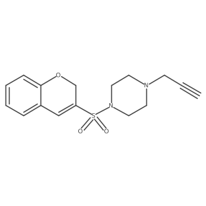 1-(2H-Chromen-3-ylsulfonyl)-4-prop-2-ynylpiperazine Structure