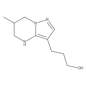 3-{6-methyl-4H,5H,6H,7H-pyrazolo[1,5-a]pyrimidin-3-yl}propan-1-ol结构式