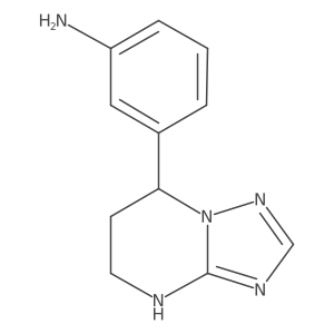 3-{4H,5H,6H,7H-[1,2,4]triazolo[1,5-a]pyrimidin-7-yl}aniline结构式