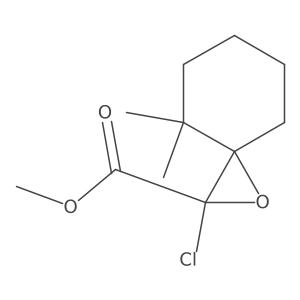 Methyl 2-chloro-4,4-dimethyl-1-oxaspiro[2.5]octane-2-carboxylate Structure
