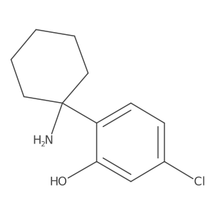 2-(1-Aminocyclohexyl)-5-chlorophenol Structure