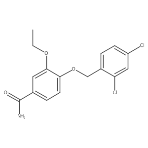 4-((2,4-Dichlorobenzyl)oxy)-3-ethoxybenzamide结构式