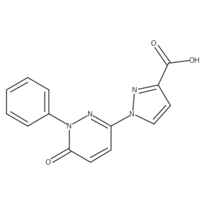 1-(6-Oxo-1-phenyl-1,6-dihydropyridazin-3-yl)-1H-pyrazole-3-carboxylicacid Structure