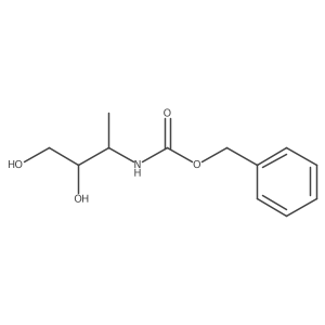 Phenylmethyl N-[(1S,2S)-2,3-dihydroxy-1-methylpropyl]carbamate Structure