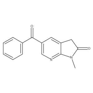 2h-Pyrrolo[2,3-b]pyridin-2-one,5-benzoyl-1,3-dihydro-1-methyl- Structure