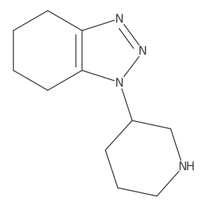 1-(Piperidin-3-yl)-4,5,6,7-tetrahydro-1H-benzo[d][1,2,3]triazole结构式