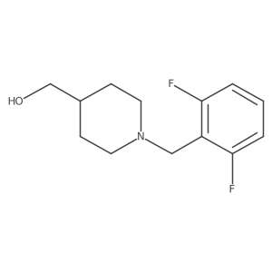 (1-(2,6-Difluorobenzyl)piperidin-4-yl)methanol Structure