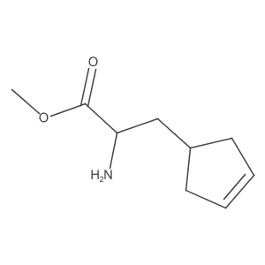 Methyl 2-amino-3-(cyclopent-3-en-1-yl)propanoate结构式