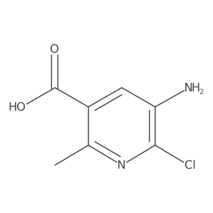 5-Amino-6-chloro-2-methylnicotinic acid Structure