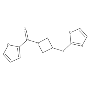 Furan-2-yl(3-(thiazol-2-yloxy)azetidin-1-yl)methanone Structure