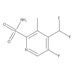 4-(Difluoromethyl)-5-fluoro-3-methylpyridine-2-sulfonamide结构式