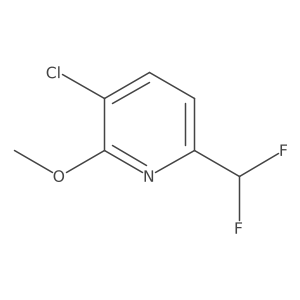 3-Chloro-6-(difluoromethyl)-2-methoxypyridine Structure