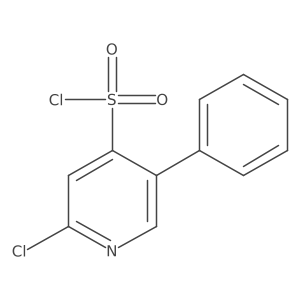 2-Chloro-5-phenylpyridine-4-sulfonyl chloride Structure