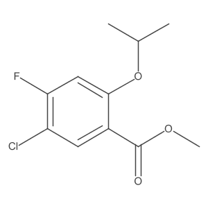 5-Chloro-4-fluoro-2-(1-methylethoxy)benzoic acid methyl ester结构式