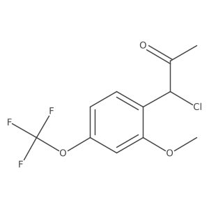 2-(1-Chloro-2-oxopropyl)-5-(trifluoromethoxy)anisole Structure