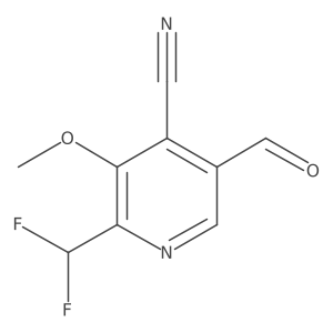 2-(Difluoromethyl)-5-formyl-3-methoxyisonicotinonitrile Structure