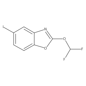 2-(Difluoromethoxy)-5-iodobenzo[d]oxazole结构式