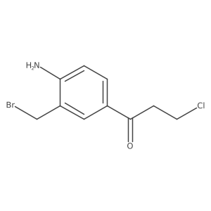 1-(4-Amino-3-(bromomethyl)phenyl)-3-chloropropan-1-one结构式