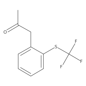 1-(2-(Trifluoromethylthio)phenyl)propan-2-one结构式