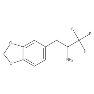 3-(1,3-Dioxaindan-5-yl)-1,1,1-trifluoropropan-2-amine结构式