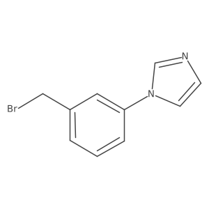 1-(3-(Bromomethyl)phenyl)-1H-imidazole结构式
