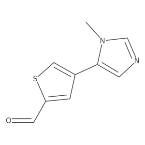 4-(1-Methyl-1H-imidazol-5-YL)thiophene-2-carbaldehyde结构式