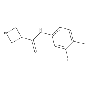 N-(3,4-difluorophenyl)azetidine-3-carboxamide结构式
