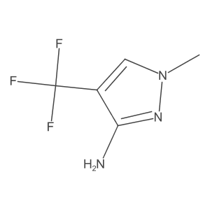 1-Methyl-4-(trifluoromethyl)-1H-pyrazol-3-amine Structure
