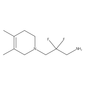 3-(4,5-Dimethyl-1,2,3,6-tetrahydropyridin-1-yl)-2,2-difluoropropan-1-amine结构式
