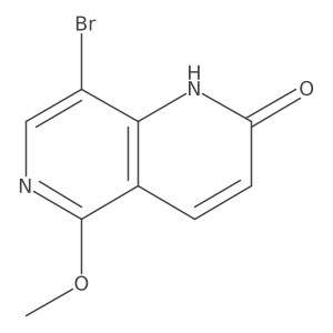 8-bromo-5-methoxy-1,6-naphthyridin-2(1H)-one Structure