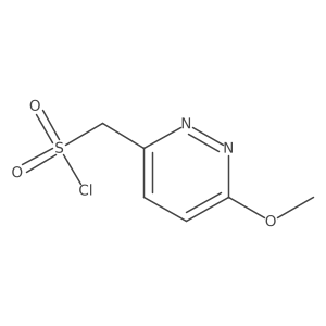 (6-Methoxypyridazin-3-yl)methanesulfonyl chloride Structure