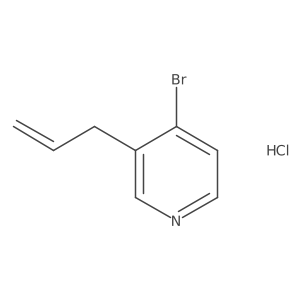 4-Bromo-3-prop-2-enylpyridine;hydrochloride Structure
