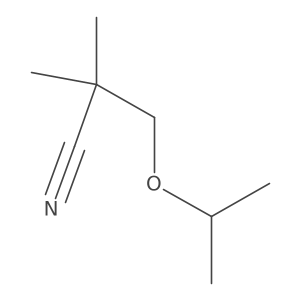 2,2-Dimethyl-3-(propan-2-yloxy)propanenitrile Structure