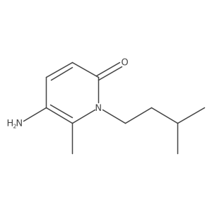 5-Amino-6-methyl-1-(3-methylbutyl)-1,2-dihydropyridin-2-one结构式