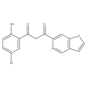 1-(5-Bromo-2-hydroxyphenyl)-3-thieno[3,2-c]pyridin-6-ylpropane-1,3-dione Structure