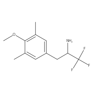 1,1,1-Trifluoro-3-(4-methoxy-3,5-dimethylphenyl)propan-2-amine结构式