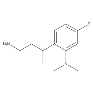 2-(4-aminobutan-2-yl)-5-fluoro-N,N-dimethylaniline结构式