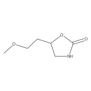 5-(2-Methoxyethyl)-1,3-oxazolidin-2-one结构式