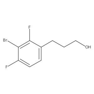 3-(3-Bromo-2,4-difluorophenyl)propan-1-ol结构式