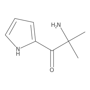 2-amino-2-methyl-1-(1H-pyrrol-2-yl)propan-1-one结构式