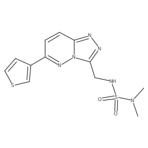 Dimethyl({[6-(thiophen-3-yl)-[1,2,4]triazolo[4,3-b]pyridazin-3-yl]methyl}sulfamoyl)amine结构式