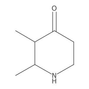rac-(2R,3R)-2,3-dimethylpiperidin-4-one结构式