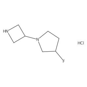 1-(Azetidin-3-yl)-3-fluoropyrrolidine;hydrochloride Structure