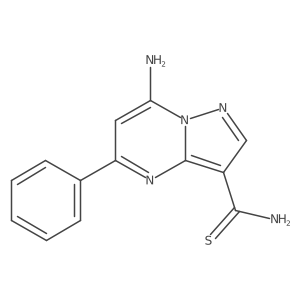 7-Amino-5-phenylpyrazolo[1,5-a]pyrimidine-3-thiocarboxamide Structure