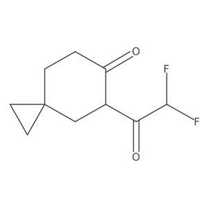 5-(2,2-Difluoroacetyl)spiro[2.5]octan-6-one结构式