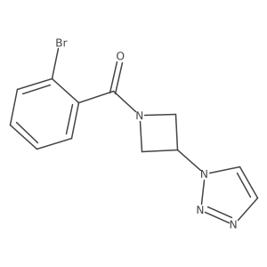 (3-(1H-1,2,3-triazol-1-yl)azetidin-1-yl)(2-bromophenyl)methanone Structure